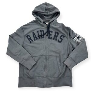 Raiders Sweatshirt Men's Small‎ Gray Hoodie 47 Brand NFL Football